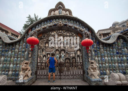 ---- Blick auf das Museum, auch "China Porzellan Haus, renoviert von chinesischen Geschäftsmann und Porzellan Sammler Zhang Lianzhi in Tianjin bekannt, Stockfoto