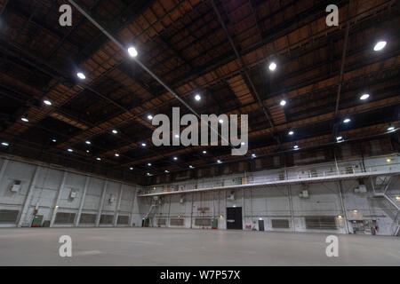 Potsdam, Deutschland. 05 Aug, 2019. Blick in die leere Marlene-Dietrich-Halle auf dem Gelände des Filmstudios Babelsberg. Credit: Monika Skolimowska/dpa-Zentralbild/dpa/Alamy leben Nachrichten Stockfoto