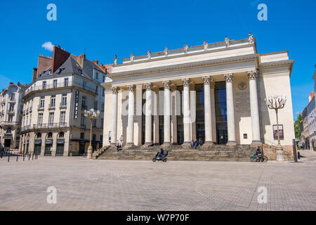 Nantes, Frankreich - Mai 12, 2019: Der Nantes Opera House. Theater Graslin am Place Graslin in Nantes, Loire Atlantique, Frankreich Stockfoto