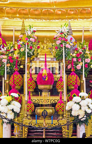 Golden Buddha, Wat Benjamabophit (Marmor Tempel), Bangkok, Thailand 2009 Stockfoto