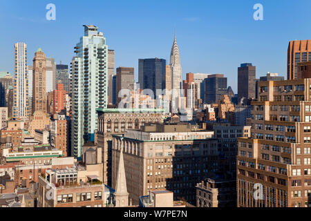 Blick auf Midtown Manhattan, New York City, USA 2009 Stockfoto