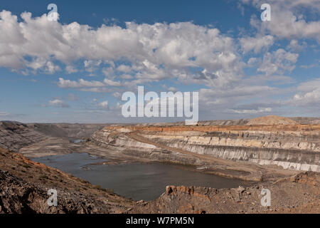 Leigh Creek aufgeschnitten Coal Mine, South Australia Stockfoto