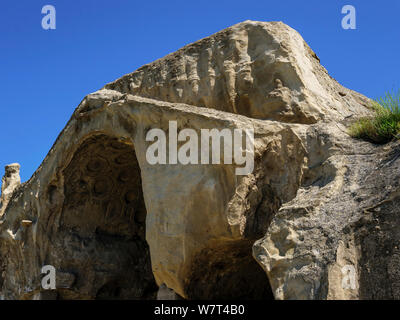 Späte hellenistische Cave City Uplisziche, Shida Kartli, Georgien, Europa Stockfoto