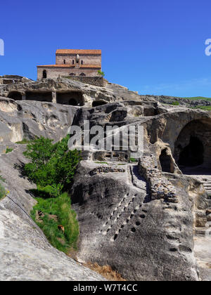 Späte hellenistische Cave City Uplisziche, Shida Kartli, Georgien, Europa Stockfoto