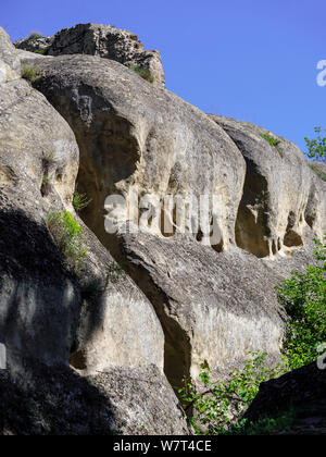 Späte hellenistische Cave City Uplisziche, Shida Kartli, Georgien, Europa Stockfoto