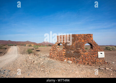 Palmwag HQ für die Erhaltung des Körpers, speichern Sie die Rhino Trust, Damaraland, Namibia, Afrika, Mai 2013 Stockfoto