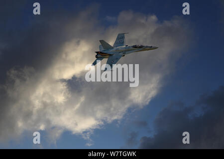 CF-18 Hornet in Britisch-Kolumbien Stockfoto