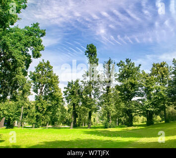 Schöne Landschaft im südlichen Polen in der Nähe von Walbrzych Stockfoto