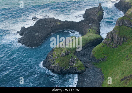 Horse Shoe Hafen, Causeway Coast, County Antrim, Nordirland, Großbritannien, September 2013. Stockfoto