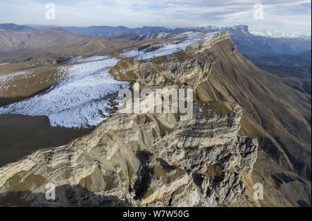 Sandstein Aufschlüsse, ausläufern im nördlichen Kaukasus, Kabardino-balkarien, Russland, Oktober 2013. Stockfoto