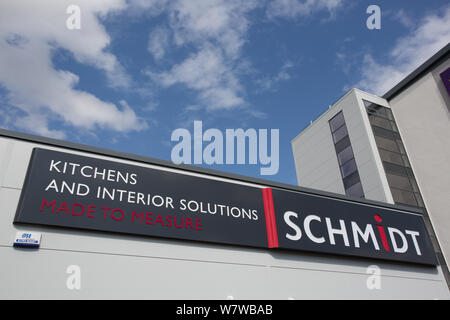 Schmidt Küchen signage, Lesen Gateway Retail Park Stockfoto