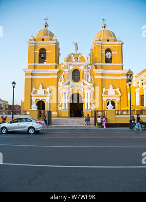 Trujillo, drittgrößte Stadt, Kathedrale, Quadrat, koloniale wichtige Gebäude, Norden von Peru, Südamerika Stockfoto