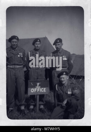 517 LAA TA Royal Artillery auf jährliches Trainingslager 1955 Stockfoto