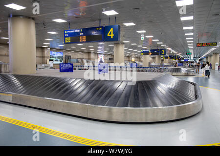 Busan, Korea - Juni 22, 2019: in Gimhae International Airport Stockfoto