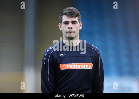 HALIFAX, ENGLAND 6.August Aaron Cunningham von Hartlepool United während des Vanarama National League Spiel zwischen dem FC Halifax Town und Hartlepool United am Shay, Halifax am Dienstag, den 6. August 2019. (Credit: Mark Fletcher | MI Nachrichten) Stockfoto