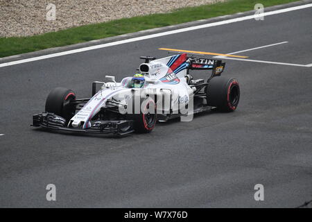 Brasilianische Formel 1-Fahrer Felipe Massa von Williams konkurriert während der 2017 Formel 1 Grand Prix von China auf dem Shanghai International Circuit in Shanghai. Stockfoto