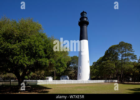 Hunting Island Lighthouse in Hunting Island State Park, South Carolina, USA. Stockfoto