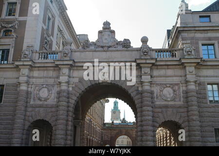 Royal und staatlichen Schlösser in Stockholm, der Hauptstadt Schwedens Stockfoto