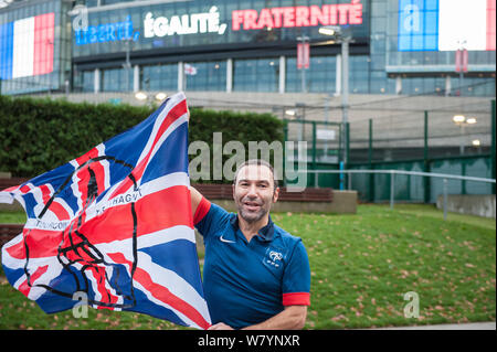 Wembley Stadion, London, UK. 17. November 2015. Französische Fußball-Fans beginnen im Wembley Stadion in London für Ihren freundlichen Spiel gegen t zu gelangen Stockfoto