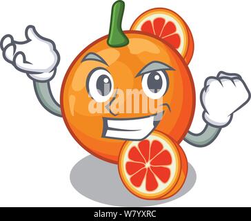 Erfolgreiche orange Blut Schichten in Cartoon Schüssel Stock Vektor