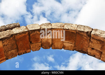 Römische Ruinen in Anjar, Libanon Stockfoto