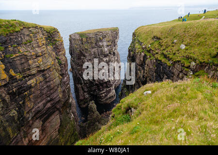 Das große Meer Stapel Handa, Handa Island Sutherland, Schottland, Großbritannien Stockfoto