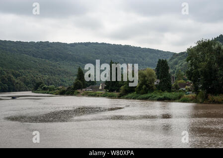 Fluss Wye In Monmouthshire in der Nähe von Tintern Abbey Stockfoto