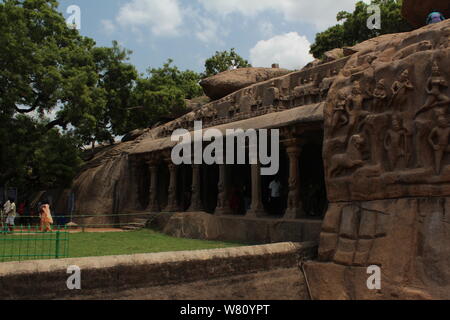 Mahabalipuram Tempel Komplex Stockfoto