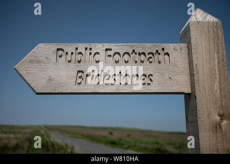 Die bridestones, Gritstone Felsformationen in der Nähe von Todmorden, West Yorkshire, England, Großbritannien Stockfoto