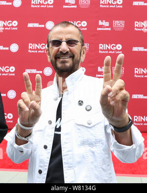 Ringo Starr's 11. jährlichen Frieden und Liebe Geburtstag Feier bei Capitol Records in Hollywood, Kalifornien am Juli 7, 2019 Mit: Ringo Starr Wo: Los Angeles, Kalifornien, Vereinigte Staaten, wenn: 07 Jun 2019 Credit: Sheri Determan/WENN.com Stockfoto