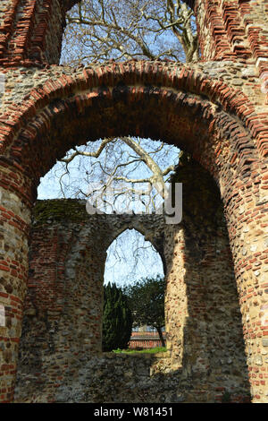 St. Botolph's Priorat, Colchester, Essex, Vereinigtes Königreich Stockfoto