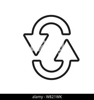 Refresh Symbol Leitung. Laden Sie das Symbol Vektor. Symbol aktualisieren. Eps 10. Stock Vektor