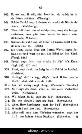 De Wie das Volk spricht (Hoefer) 092. Stockfoto