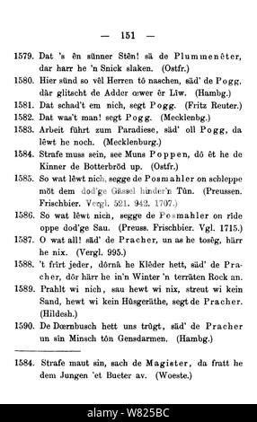 De Wie das Volk spricht (Hoefer) 156. Stockfoto