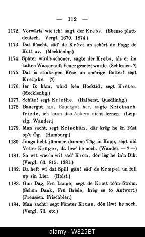 De Wie das Volk spricht (Hoefer) 117. Stockfoto