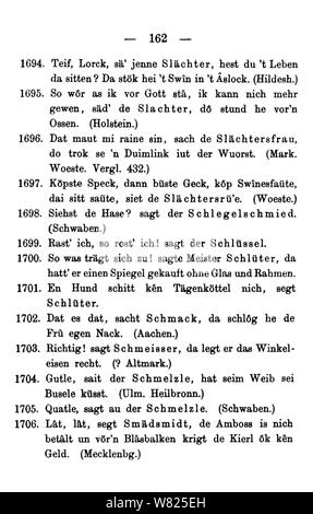 De Wie das Volk spricht (Hoefer) 167. Stockfoto