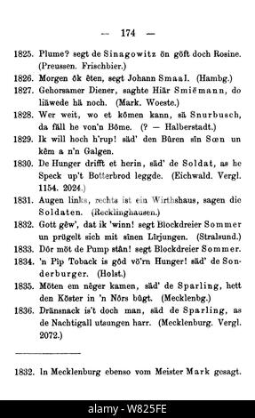 De Wie das Volk spricht (Hoefer) 179. Stockfoto