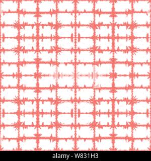 Vektor Coral Pink Rechtecke grid abstraktes Muster. Geeignet für textile, Geschenkpapier und Tapeten. Stock Vektor