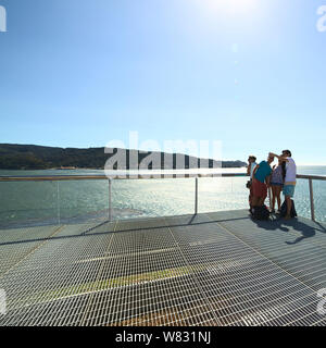 NIEBLA, CHILE - Februar 2, 2016: Nicht identifizierte Personen Foto bei der Suche von fort von Niebla, Chile, am 2. Februar 2016 Stockfoto