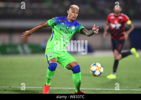 Kanagawa, Japan. 7 Aug, 2019. (Crislan Bellmare) Fußball: J.League YBC Levain Cup / conmebol Sudamericana Meisterschaft finale 2019 KANAGAWA Übereinstimmung zwischen Shonan Bellmare0-4 Atlético Paranaense an Shonan BMW Stadion Hiratsuka in Kanagawa, Japan. Credit: yohei Osada/LBA SPORT/Alamy leben Nachrichten Stockfoto