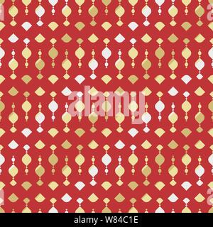 Die nahtlose Vektor ornamentale Muster mit Schmetterlingen in geometrische Layout Stock Vektor