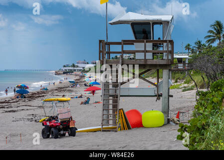 Carlin Park Beach an der A1A im nördlichen Teil von Palm Beach County in Jupiter, Florida. (USA)