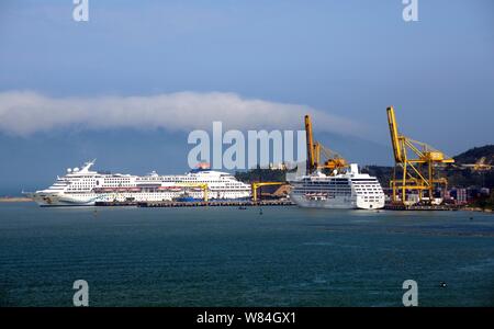 Allgemeine Ansicht von Danang Hafen im Zentrum von Vietnam Stockfoto