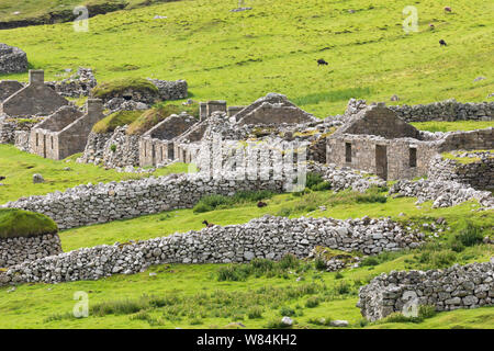 Die Straße auf Hirta, St Kilda Archipel, Großbritannien Stockfoto