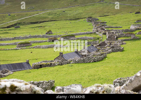 Die Straße auf Hirta, St Kilda Archipel, Großbritannien Stockfoto