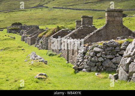 Die Straße auf Hirta, St Kilda Archipel, Großbritannien Stockfoto