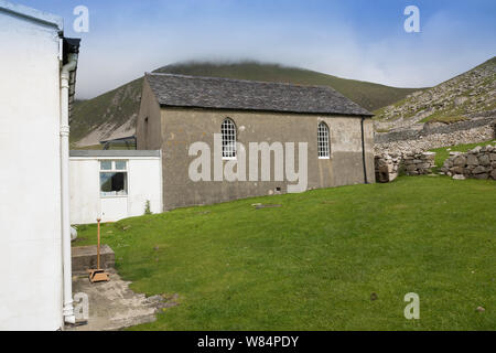 Verlassene Häuser auf Hirta, St. Kilda Stockfoto