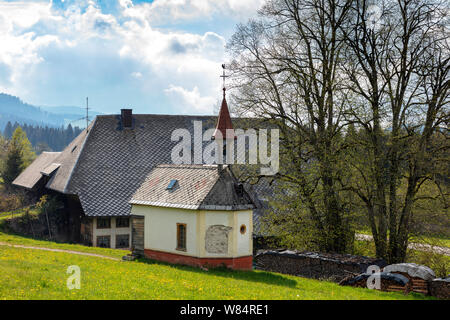 Alte Schwarzwälder Bauernhof in der Nähe von Hinterzarten, Deutschland Stockfoto