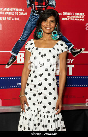 Asbury Park, NJ - 7. August 2019: Rebecca Suhrawardi besucht Premiere von 'Im Licht' bei Paramount Theater Blind Stockfoto