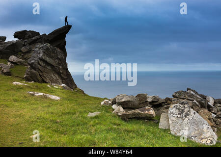 Landschaft von Hirta, St Kilda, Großbritannien Stockfoto